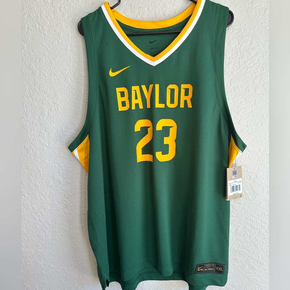 NWT Baylor Bears NIKE Green Basketball Jersey - Men’s 2XL 🏀